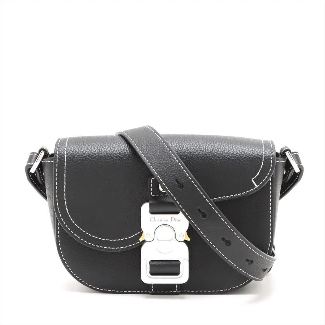 DIOR SADDLE LEATHER SHOULDER BAG NAVY BLUE, SHOULDER BAG: Dior Saddle Leather Shoulder bag Navy Blue, Shoulder bag Brand: Dior Type/Style: Shoulder bag Material: Leather Color: Navy Blue Size: Height:5.5inchLength:7.1inchDepth:2.0inch Accessories: None <