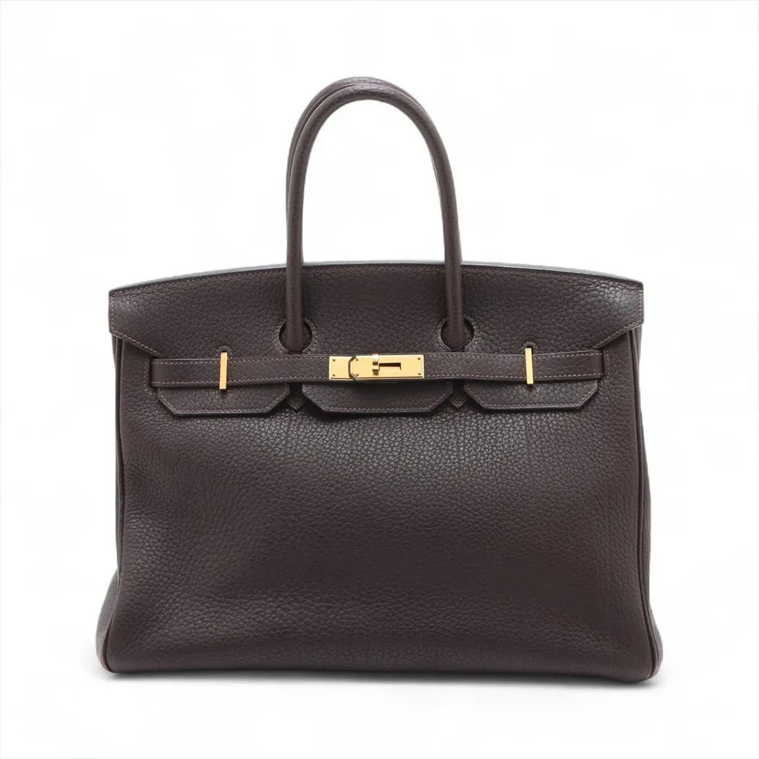HERMES BIRKIN 35 LE TOURNAY VERSO FJORD CHOCOLAT X ANEMONE HANDBAG: Hermes Birkin 35 Le Tournay Verso Fjord Chocolat x anemone Handbag Brand: Hermès Type/Style: Hand bag Material: Fjord Color: Chocolat x anemone Size: Height:10.2inch Length:13.6inch Depth:7.1inch Han