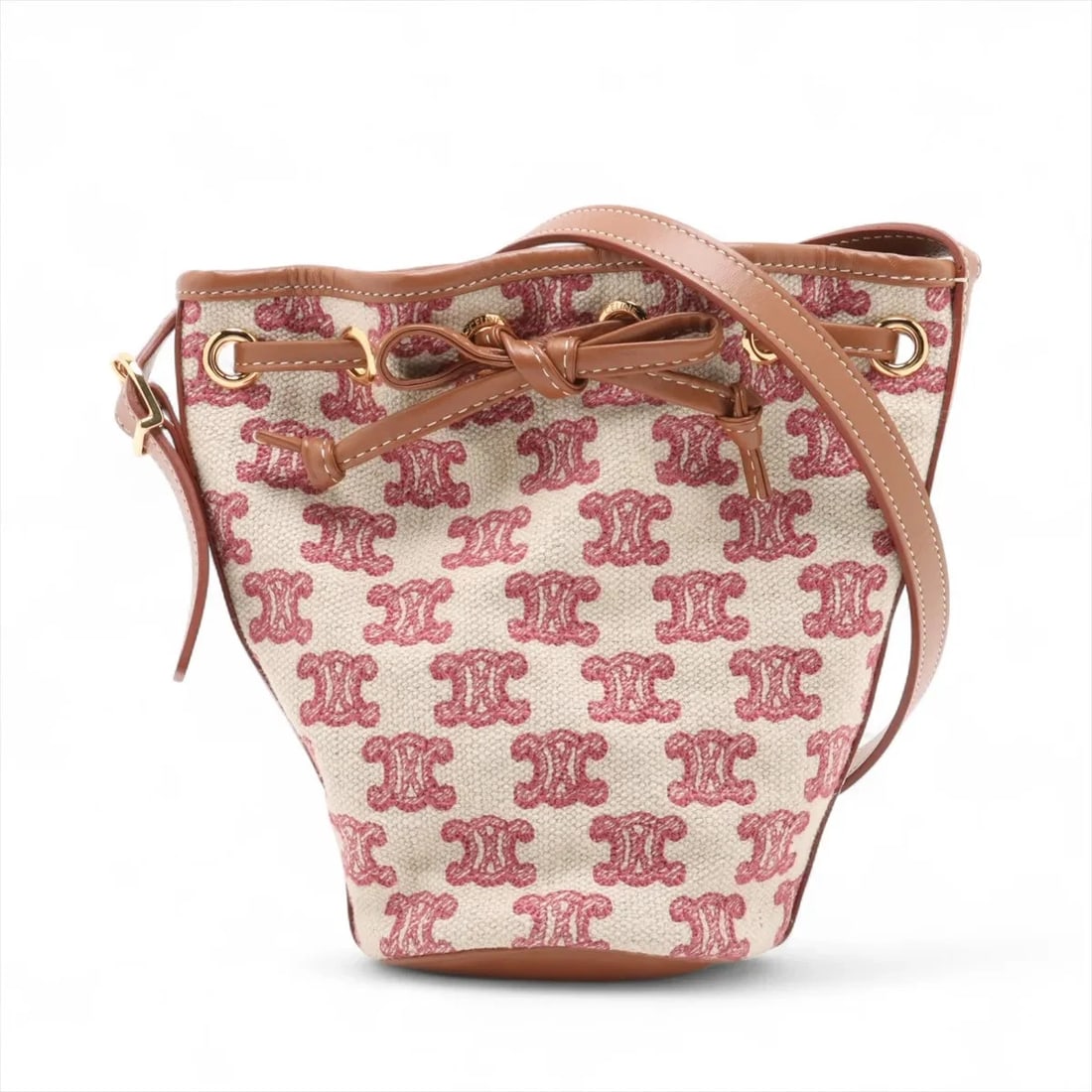 CELINE TRIOMPHE SMALL DRAWSTRING BAG SHOULDER BAG SHOULDER BAG (1 of 5)