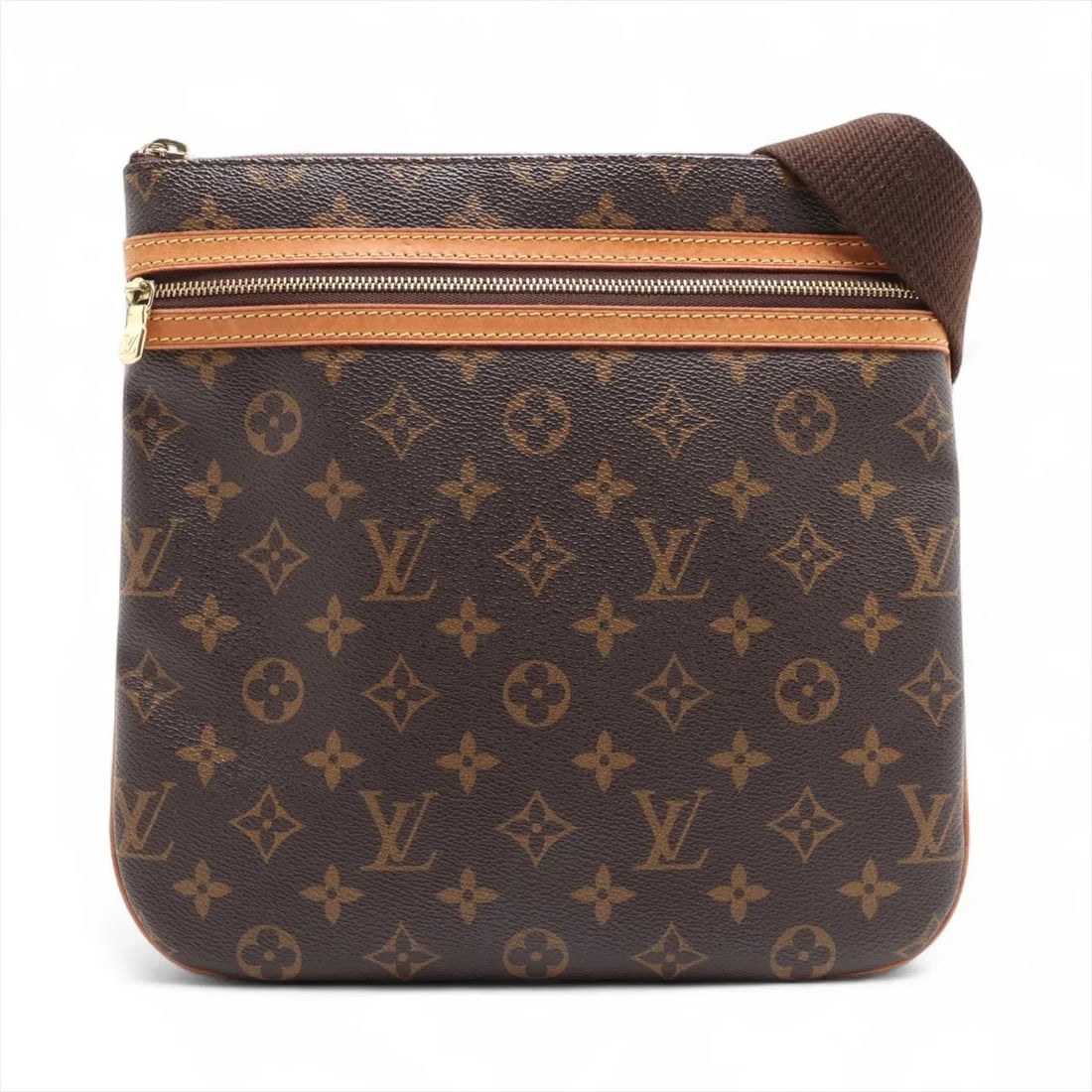 LOUIS VUITTON MONOGRAM POCHETTE BOSPHOLE SHOULDER BAG: Louis Vuitton Monogram Pochette Bosphole Shoulder bag Brand: Louis Vuitton Type/Style: Shoulder bag Material: NONE Color: Brown Size: Height:10.0inchLength:10.2inchDepth:0.8inch Accessories: None