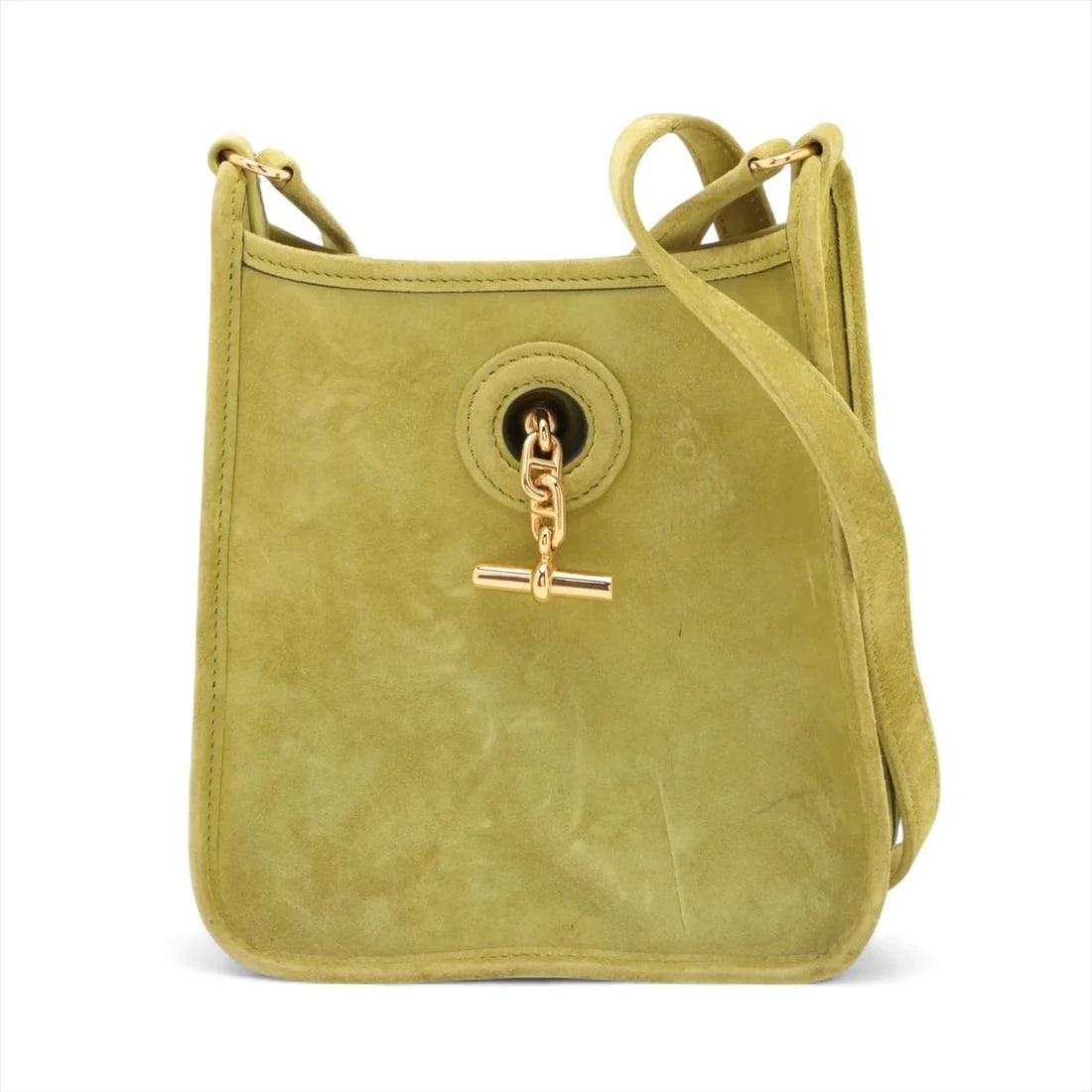 HERMES VESPA PM DOBLIS ANISE GREEN SHOULDER BAG: Hermes Vespa PM Doblis Anise green Shoulder bag Brand: Hermès Type/Style: Shoulder bag Material: Doblis Color: Anise green Size: Height:8.1inchLength:6.9inchDepth:2.4inch Accessories: None
