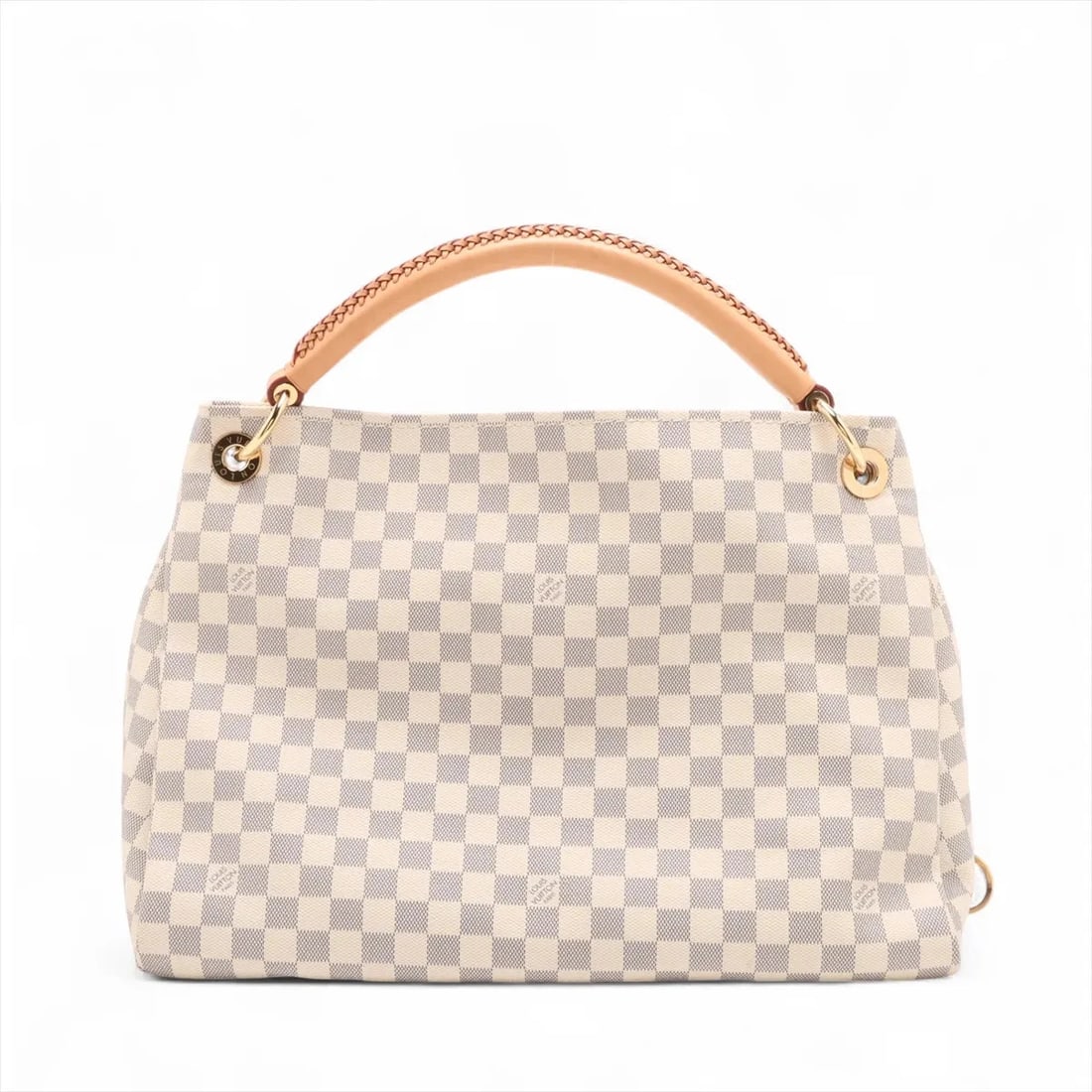 LOUIS VUITTON DAMIER AZURE ARTSY MM SHOULDER BAG: Louis Vuitton Damier Azure Artsy MM Shoulder bag Brand: Louis Vuitton Type/Style: Shoulder bag Material: NONE Color: White Size: Height:12.0inchLength:16.5inchDepth:7.3inch Accessories: None <