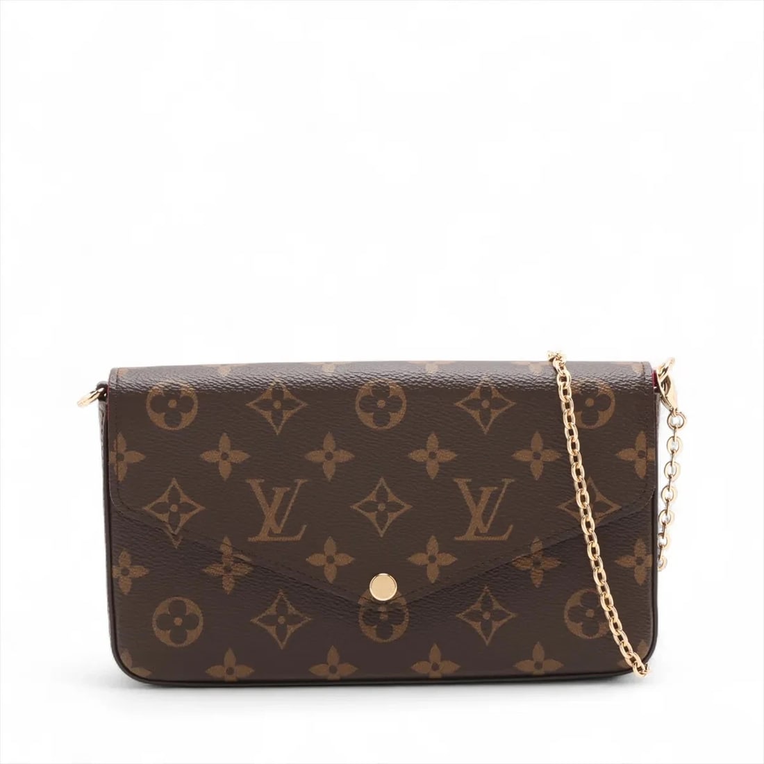 LOUIS VUITTON MONOGRAM POCHETTE FELICIE BROWN SHOULDER BAG: Louis Vuitton Monogram Pochette Felicie Brown Shoulder bag Brand: Louis Vuitton Type/Style: Shoulder bag Material: NONE Color: Brown Size: Height:4.7inchLength:8.3inchDepth:1.2inch Accessories: No