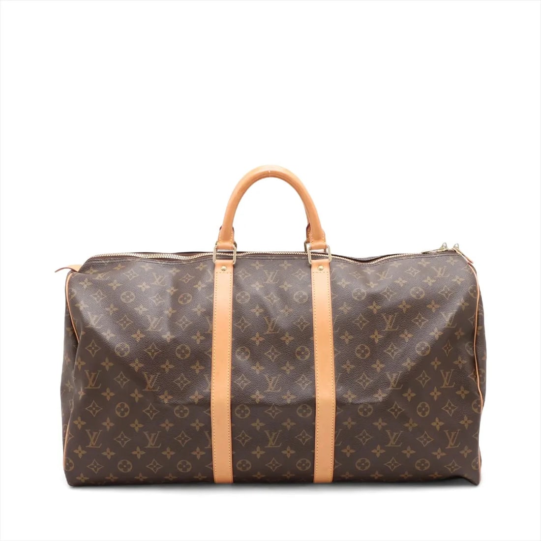 LOUIS VUITTON MONOGRAM KEEPALL 55 BROWN, BOSTON BAG (1 of 6)
