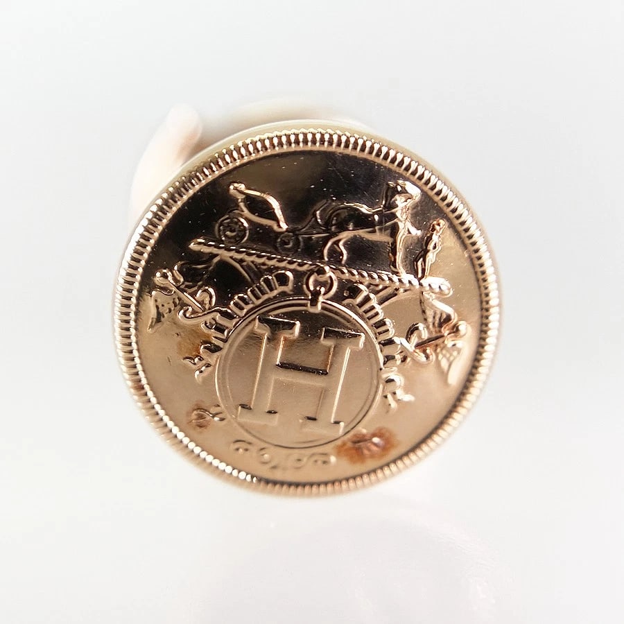 HERMES ROSE GOLD EARRING (1 of 3)