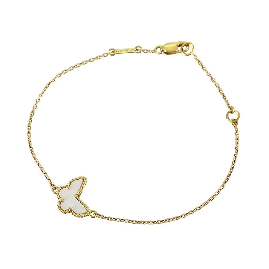 VAN CLEEF & ARPELS BUTTERFLY YELLOW GOLD BRACELET: Van Cleef & Arpels Butterfly Yellow gold Bracelet Brand: Van Cleef & Arpels Type/Style: Bracelet Material: 18K Yellow Gold, Main Stone/Creation NATURAL Color: Gold Size: Top size:21.0mm×16.0mm Wrist 