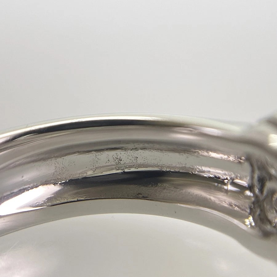 MIKIMOTO PLATINUM DIAMOND RING - 4