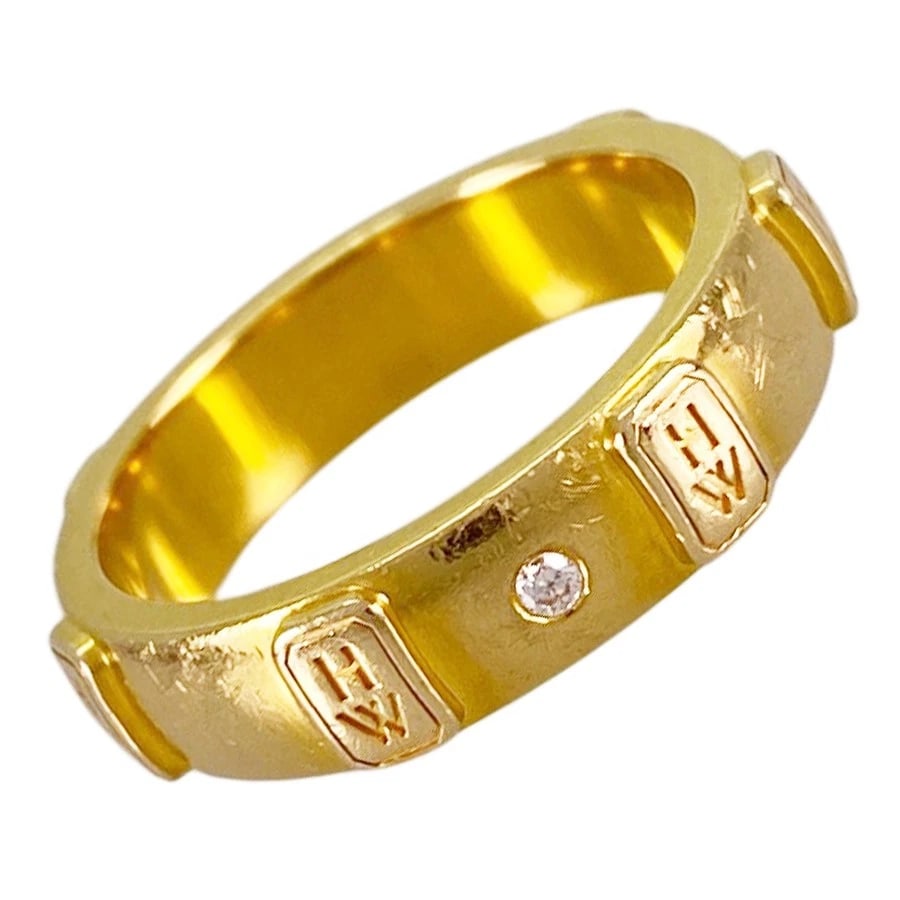 HARRY WINSTON YELLOW GOLD DIAMOND RING: HARRY WINSTON Yellow gold Diamond Ring Brand: HARRY WINSTON Type/Style: Ring Material: 18K Yellow Gold, Main Stone/Creation NATURAL Color: Gold Size: US:5.5 Accessories: None Accessories Notice: When