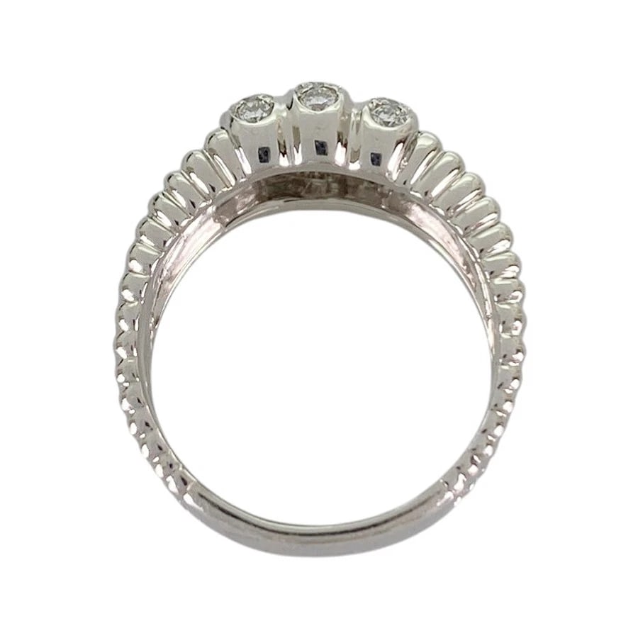 MATHON WHITE GOLD DIAMOND RING - 3