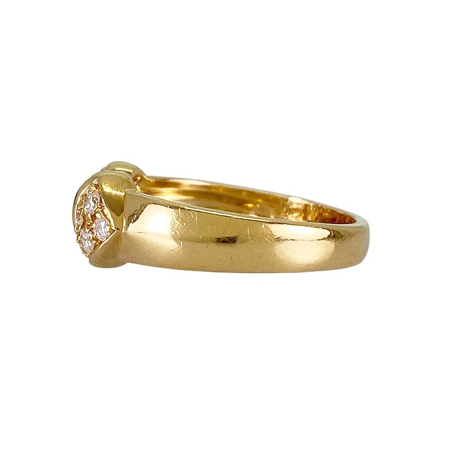 QUEEN YELLOW GOLD DIAMOND RUBY RING - 2