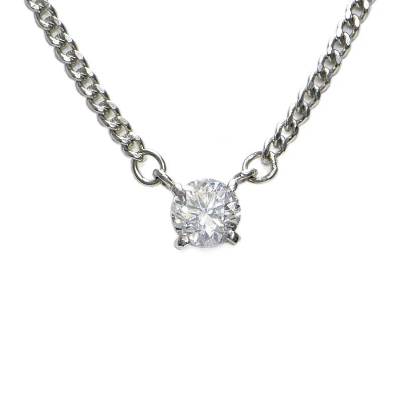 NATURAL DIAMOND NECKLACE PT850 DIAMOND: natural diamond necklace Pt850 Diamond Brand: Unbranded Type/Style: Necklace Material: Pt850, Main Stone/Creation Natural Diamond Color: PT Size: Effective length 39cm/42cm Chain width 1.2mm Motif