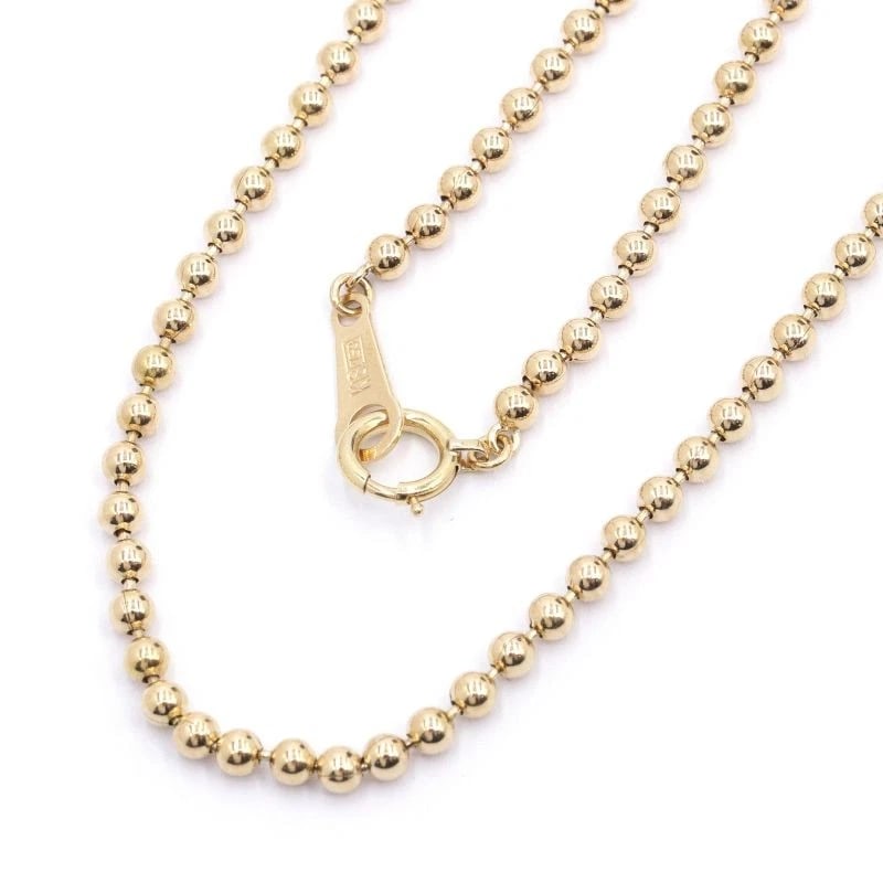 BALL CHAIN NECKLACE 18K YG (1 of 3)