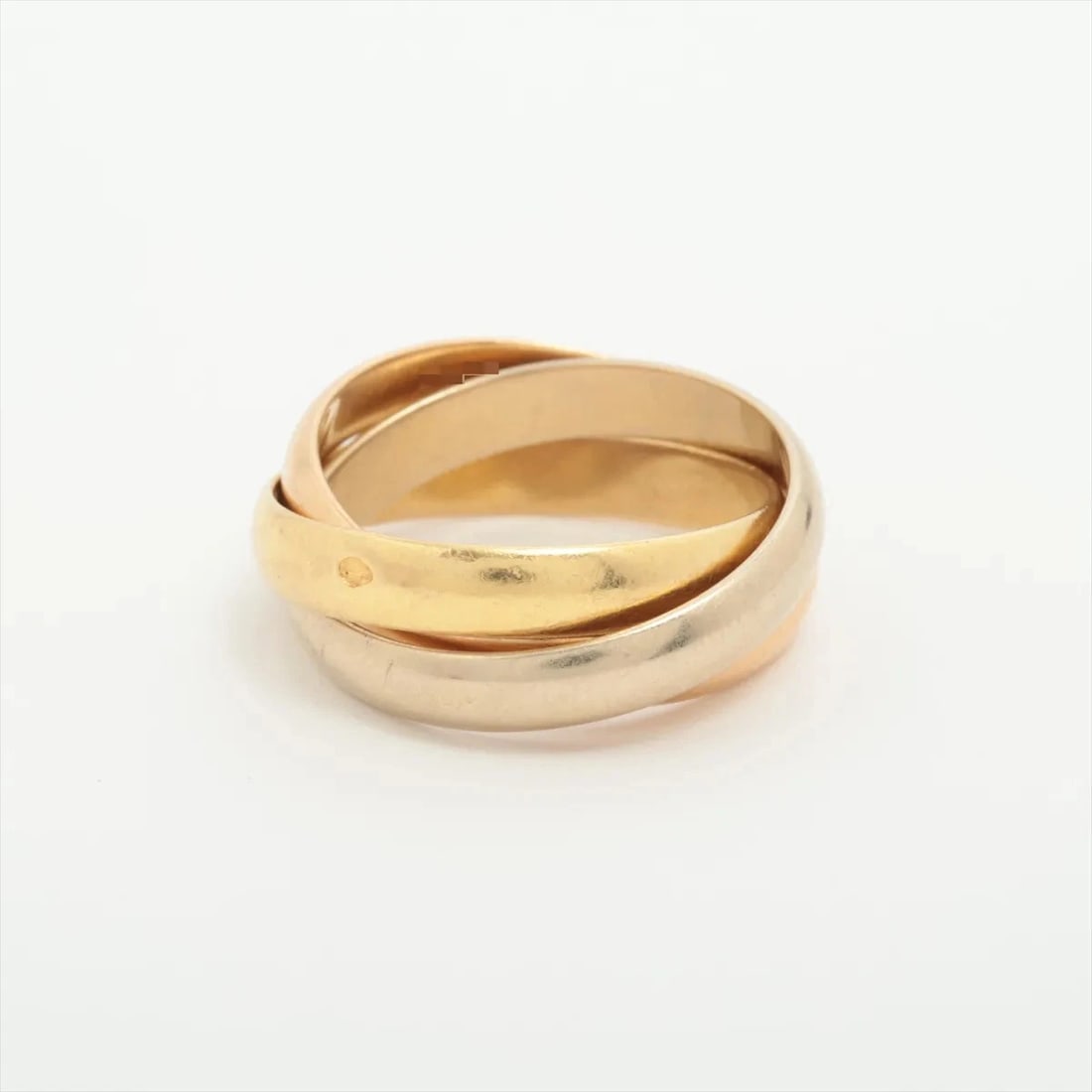 CARTIER TRINITY RING: Cartier Trinity Ring Brand: Cartier Type/Style: Ring Material: 750(YG×PG×WG) Color: Not Specified Size: 5.75 - 6 US Accessories: None Accessories Notice: When purchasing pre-owned goods, please