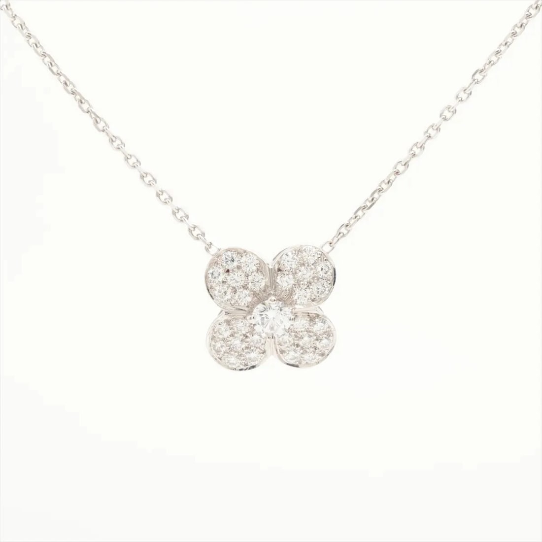 VAN CLEEF & ARPELS TREFLE DIAMOND NECKLACE - 2