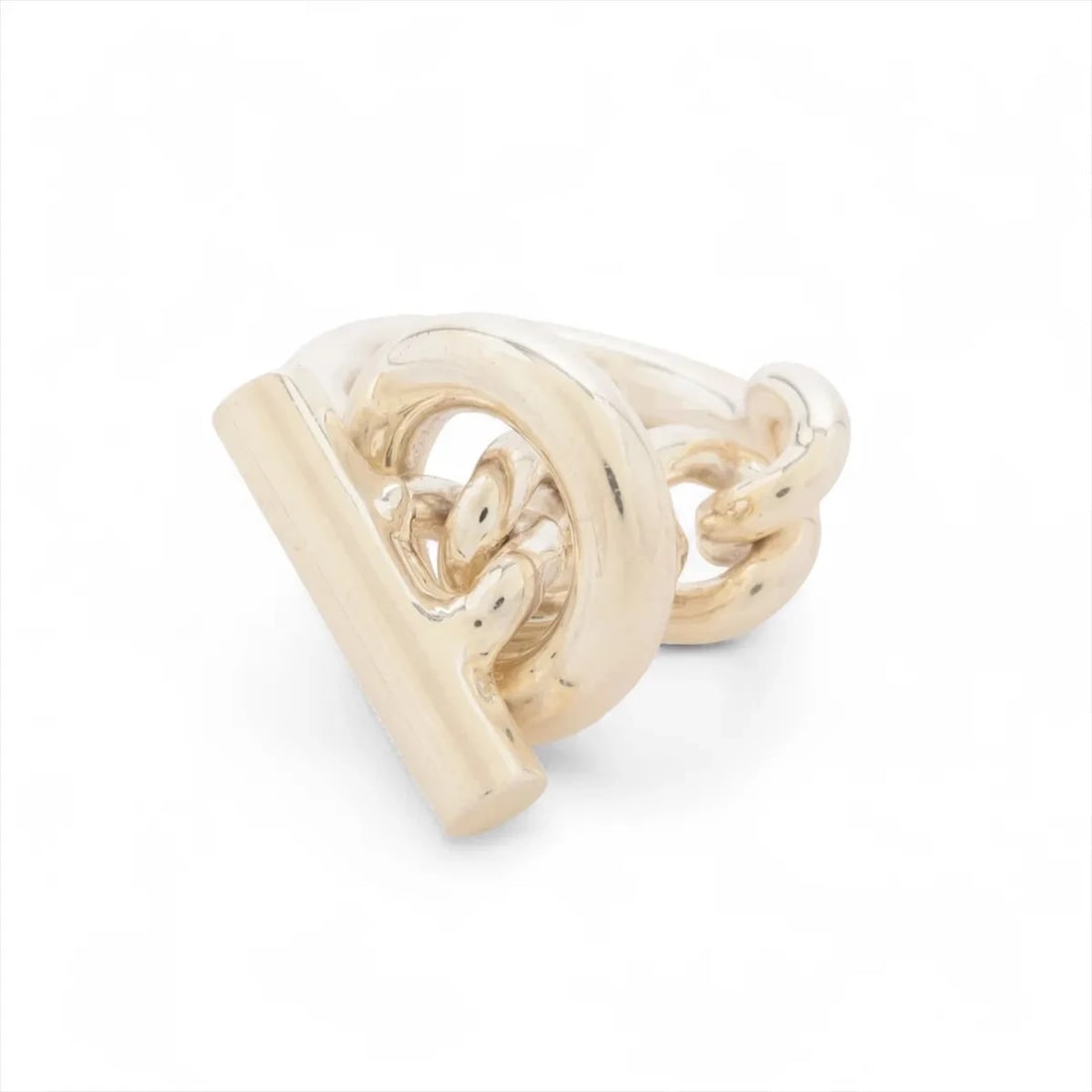 HERMES CROISET RING: Hermes Croiset Ring Brand: Hermès Type/Style: Ring Material: 925 Color: Silver Size: 4.5 US Accessories: None Accessories Notice: When purchasing pre-owned goods, please refer to the photo