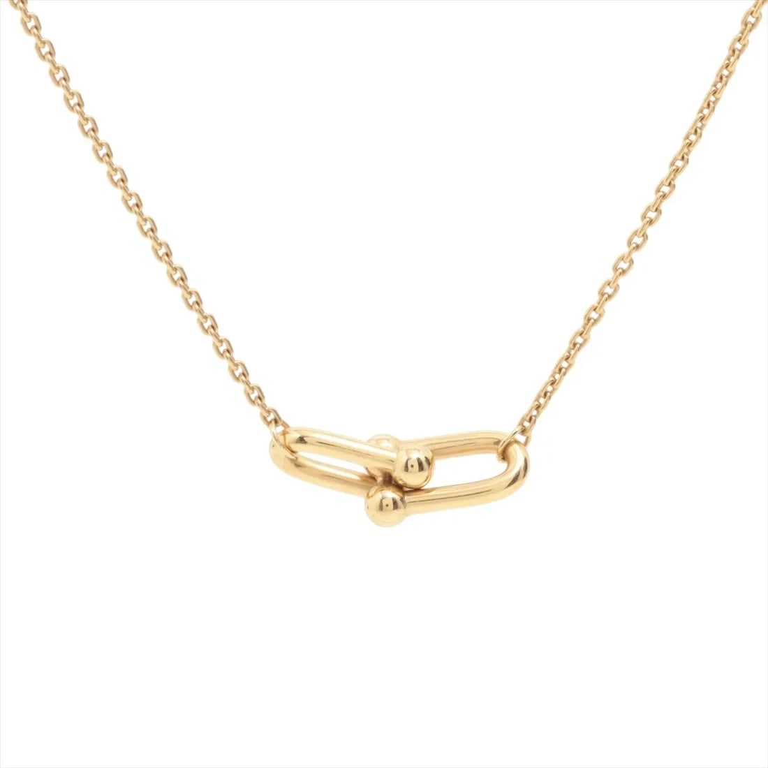 TIFFANY HARDWARE DOUBLE LINK NECKLACE 750(YG): Tiffany Hardware double link Necklace 750(YG) Brand: Tiffany Type/Style: Necklace Material: 750(YG) Color: Not Specified Size: (CM) Chain length:45.8 (Inch) Chain Length:18.0inch Accessories: None
