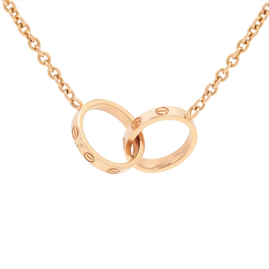 CARTIER BABY LOVE NECKLACE 750(PG): Cartier Baby Love Necklace 750(PG) Brand: Cartier Type/Style: Necklace Material: 750(PG) Color: Not Specified Size: (CM) Chain length:45.7 (Inch) Chain Length:18.0inch Accessories: None Accessories