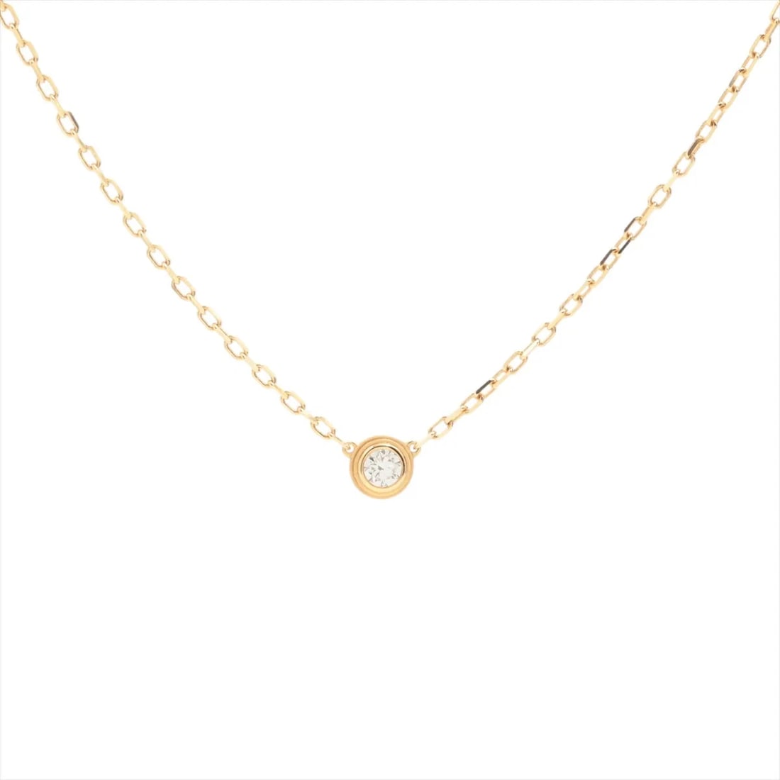 CARTIER D'AMOUR DIAMOND NECKLACE 750(YG): Cartier D'amour diamond Necklace 750(YG) Brand: Cartier Type/Style: Necklace Material: 750(YG), Main Stone/Creation Natural Color: Not Specified Size: (CM) Chain length:41.5 (Inch) Chain