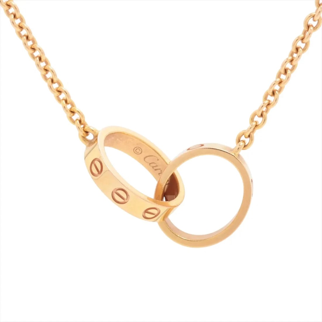 CARTIER BABY LOVE NECKLACE 750(YG): Cartier Baby Love Necklace 750(YG) Brand: Cartier Type/Style: Necklace Material: 18k Yellow Gold Color: Not Specified Size: (CM) Chain length:44.5 (Inch) Chain Length:17.5inch Accessories: None