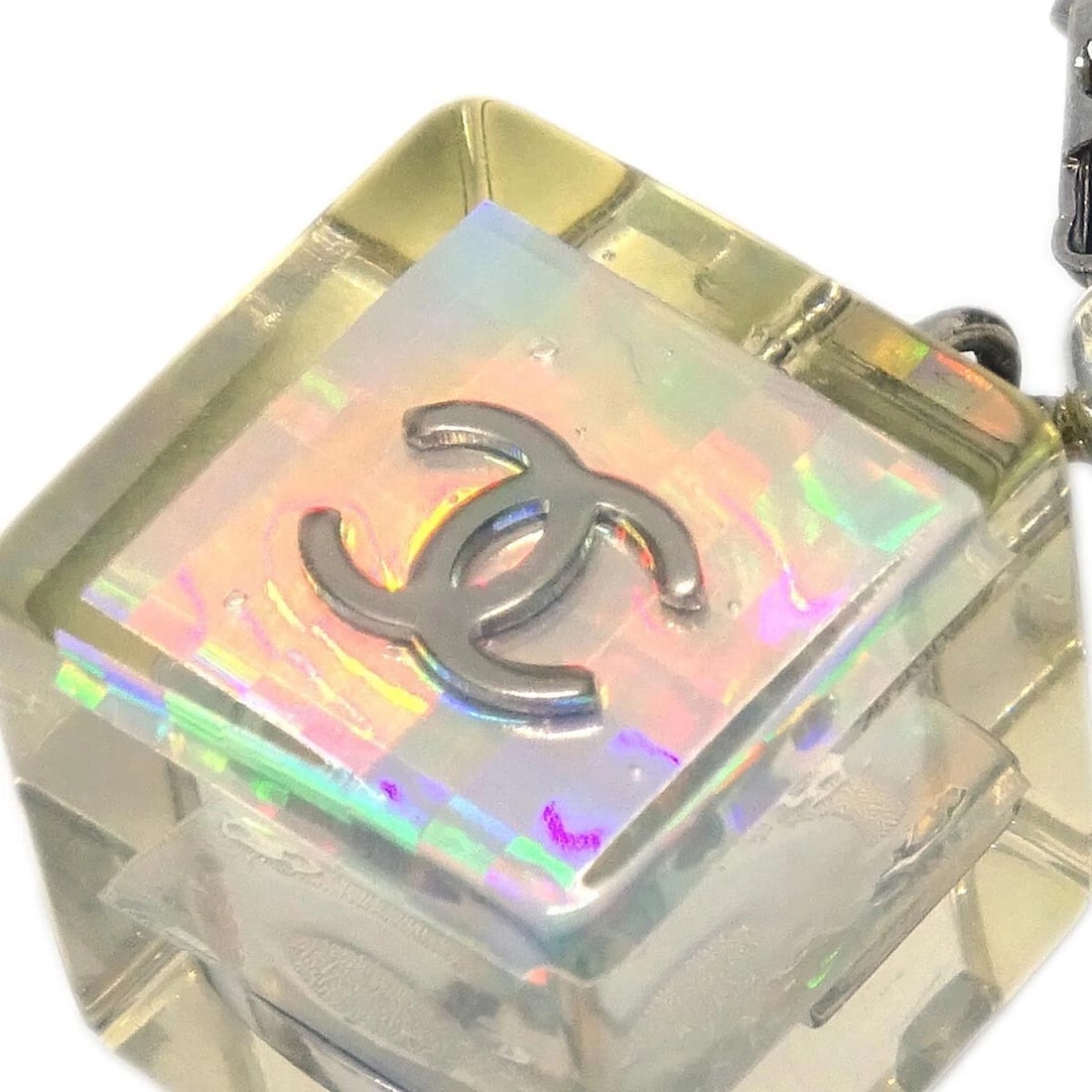 CHANEL DANGLE CUBE EARRINGS - 2