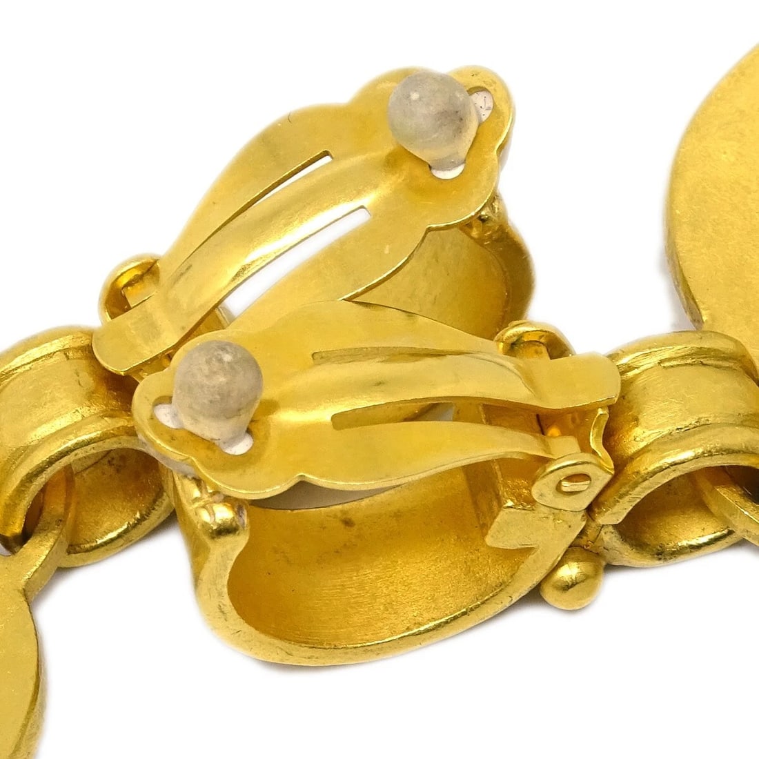 CHANEL DANGLE HEART EARRINGS - 3