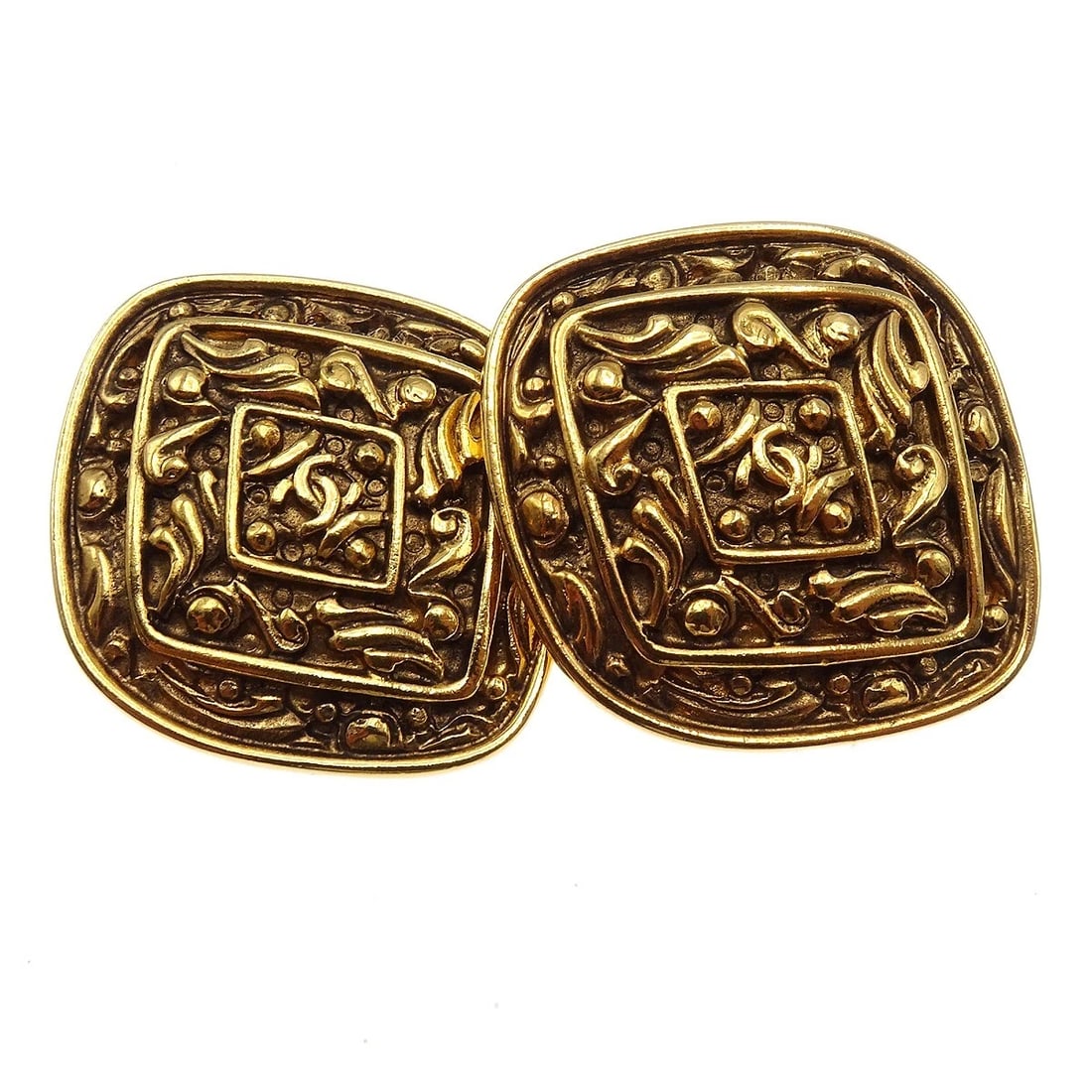 CHANEL EARRINGS G0LD - 2