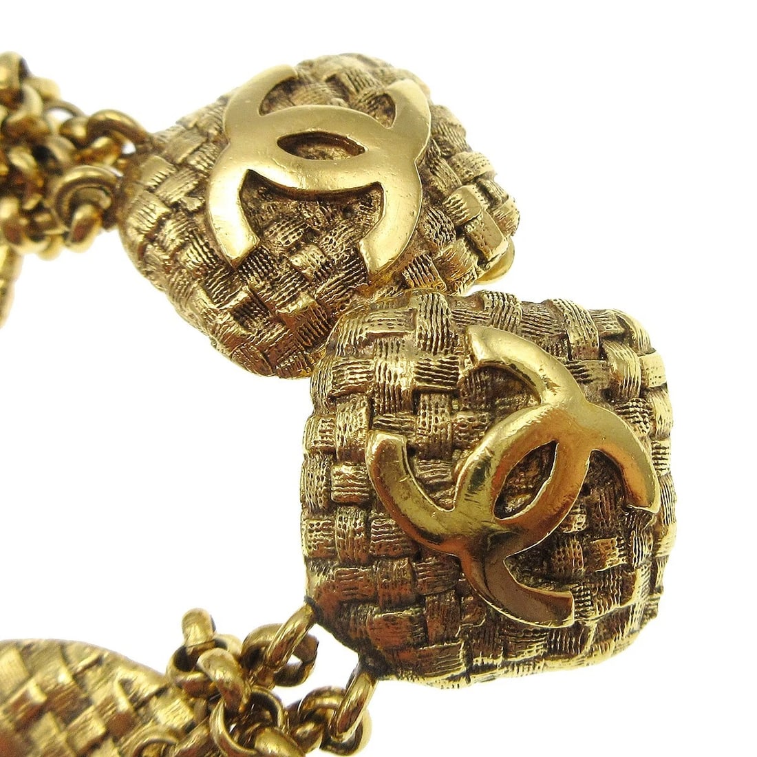 CHANEL EARRINGS GOLD - 2