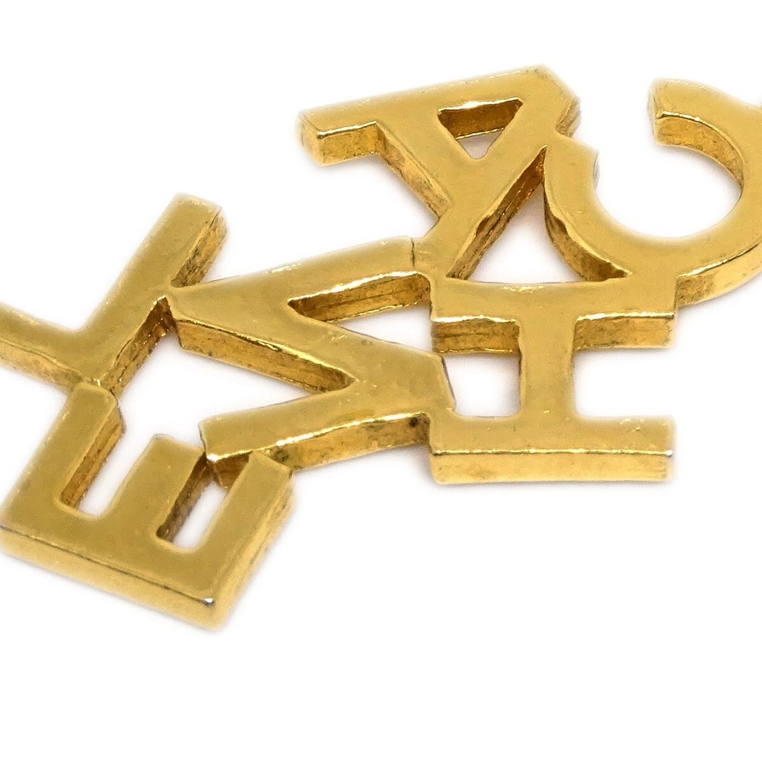 CHANEL GOLD DANGLE EARRINGS - 3