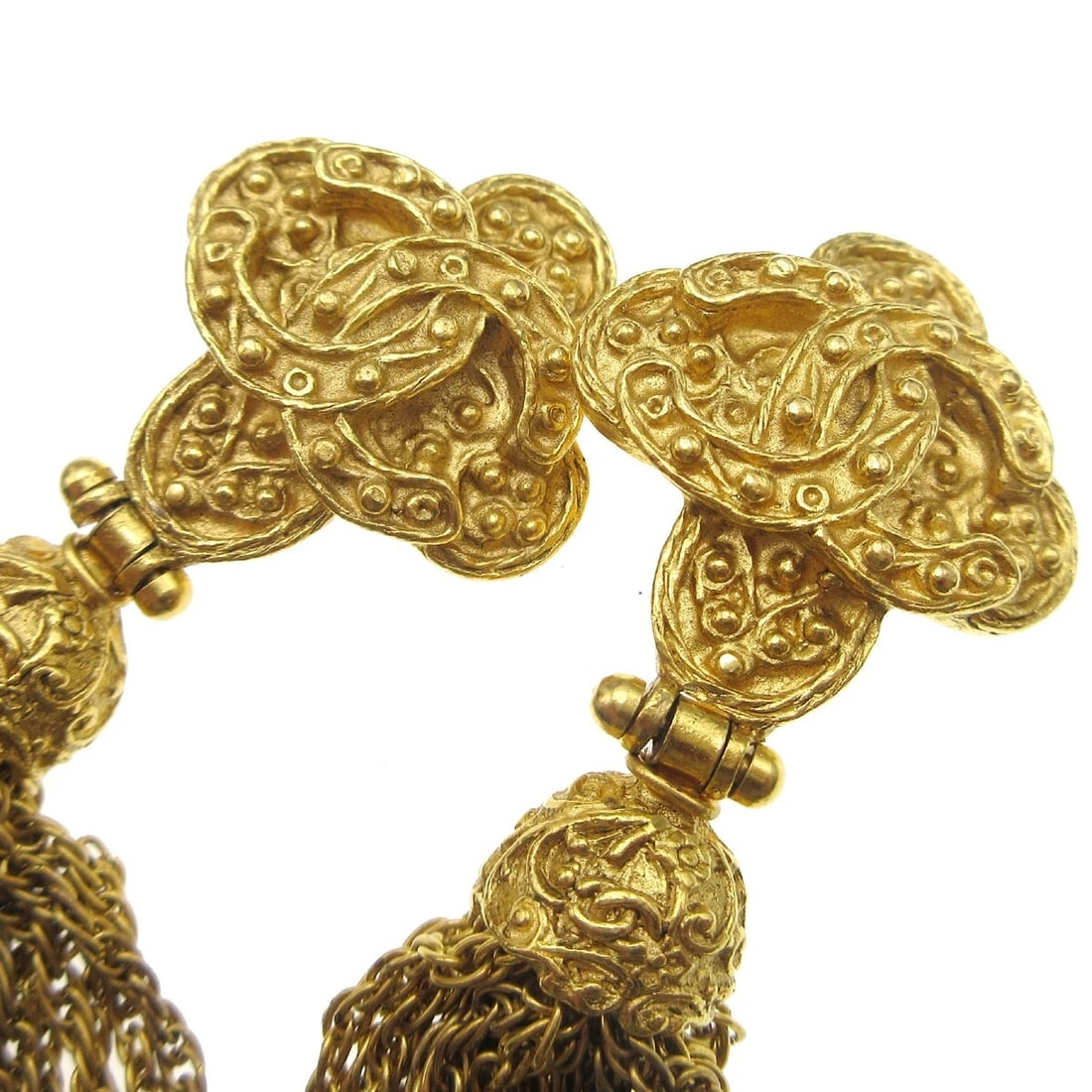 CHANEL EARRINGS GOLD - 2
