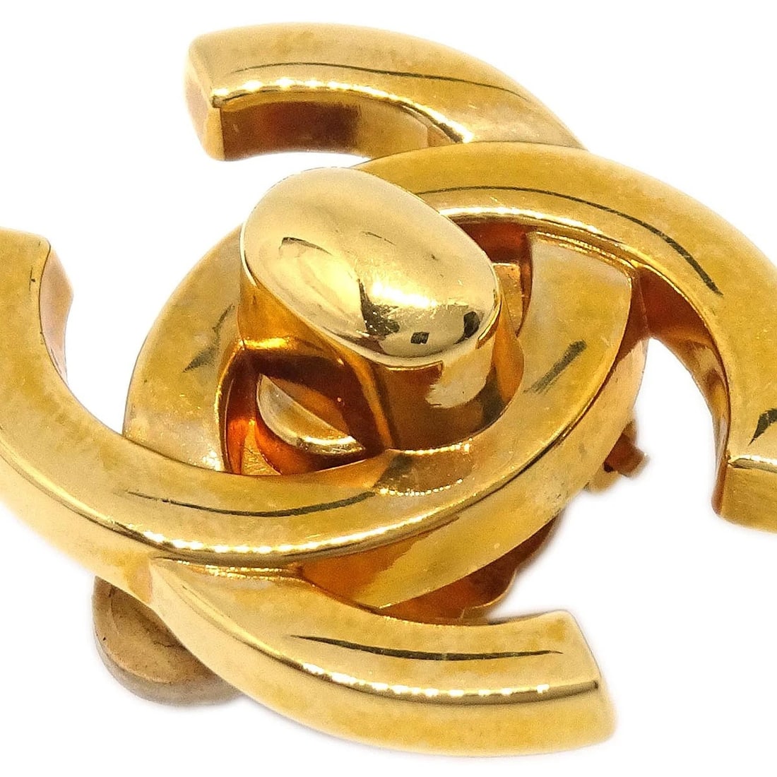 CHANEL EARRINGS GOLD - 2