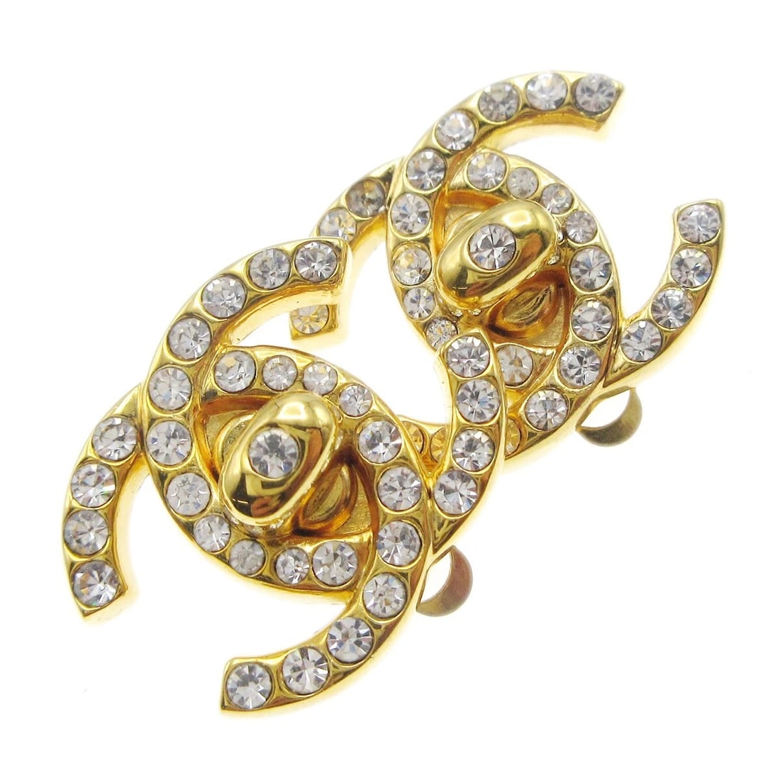 CHANEL RHINESTONE EARRINGS - 2