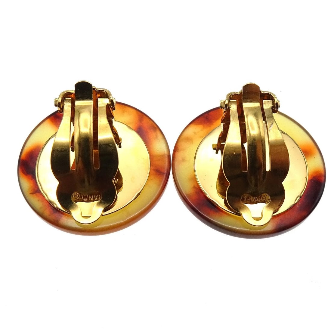 CHANEL EARRINGS BROWN - 2
