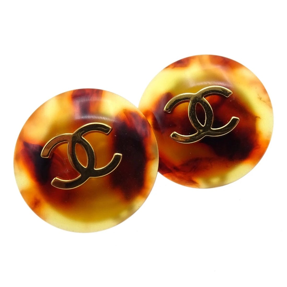 CHANEL EARRINGS BROWN - 3