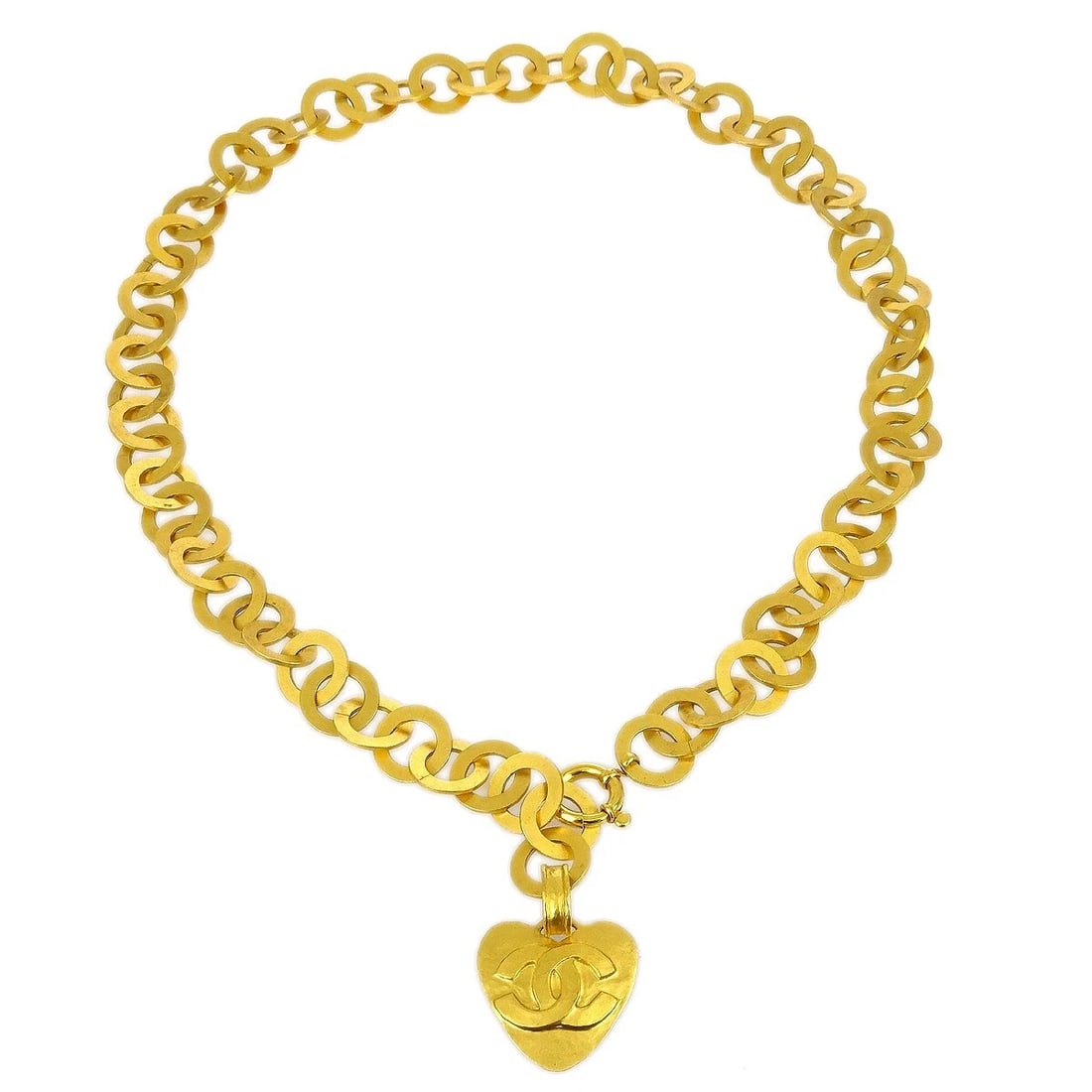 CHANEL PENDANT NECKLACE GOLD: Chanel Pendant Necklace Gold Brand: Chanel Type/Style: Necklace Material: Gold plated Color: Gold Size: Chain(Overall) : 80 cm W 4.4 x H 4.5 cm Accessories: None Accessories Notice: When p