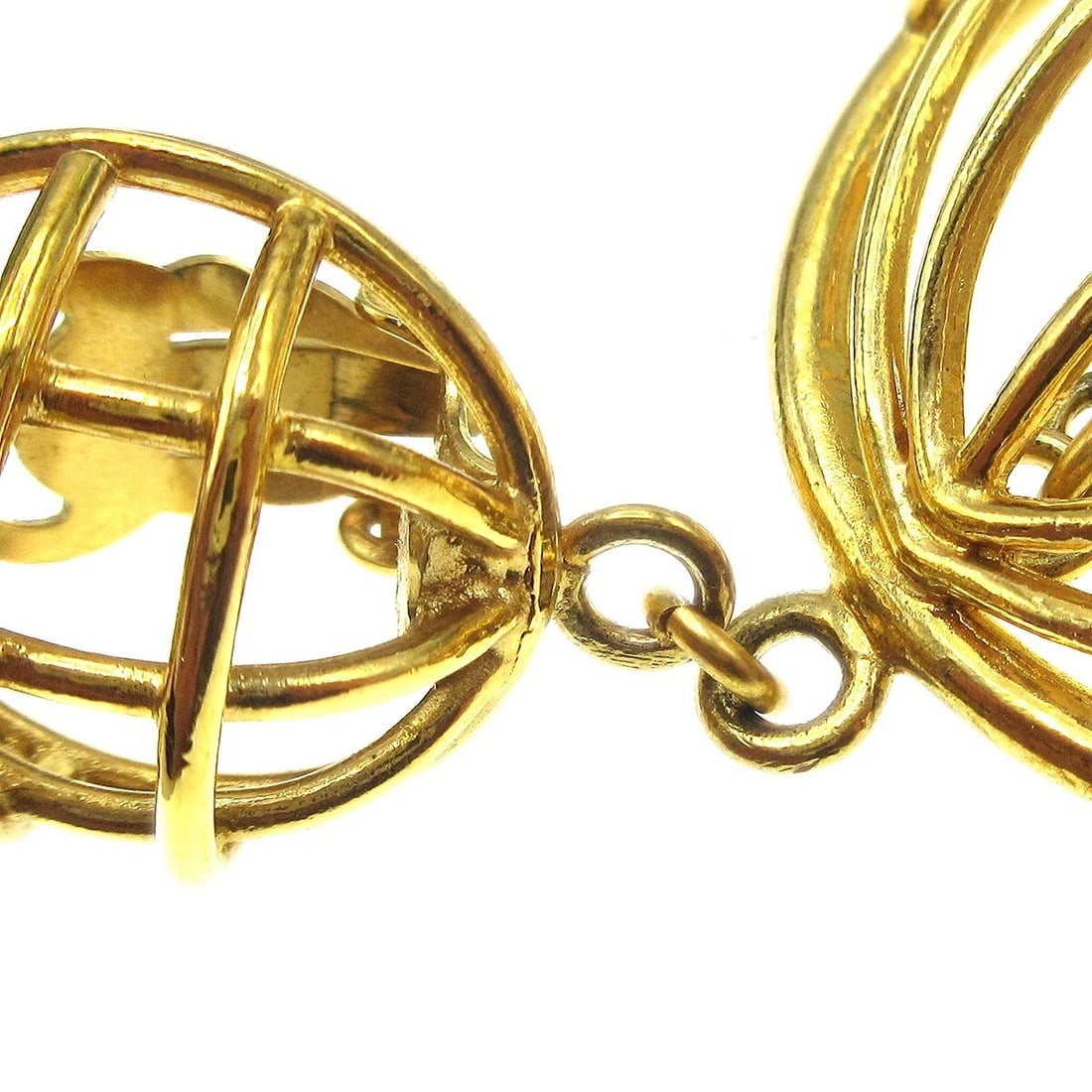 CHANEL EARRINGS GOLD - 4