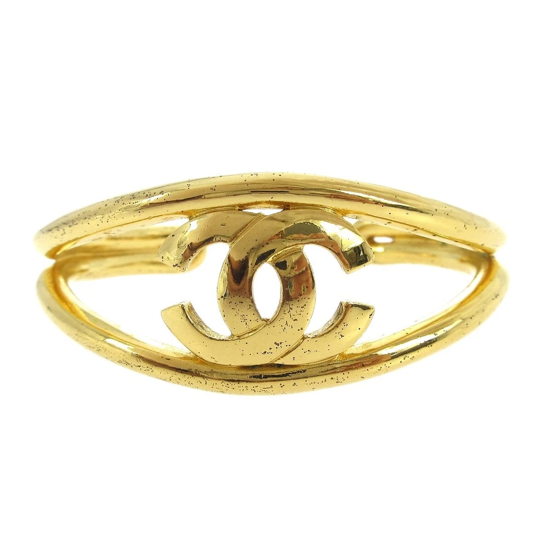 CHANEL GOLD BRACELET BANGLE (1 of 5)
