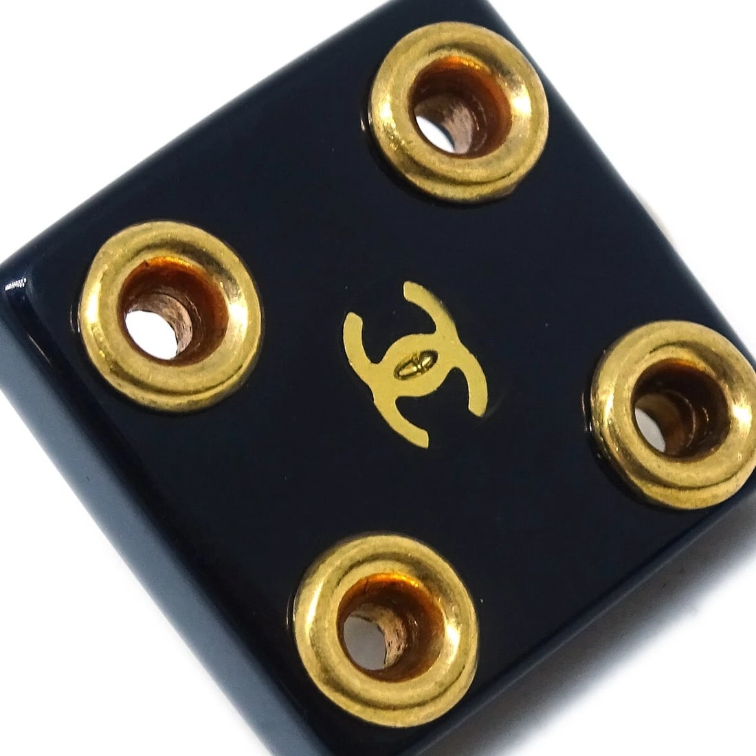 CHANEL EARRING BLACK - 2