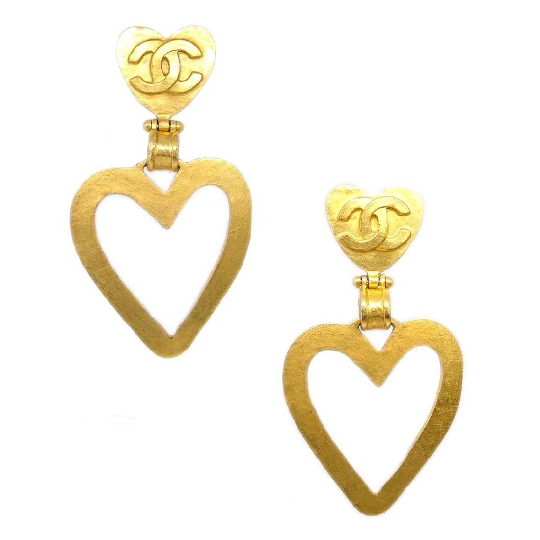 CHANEL EARRINGS GOLD: Chanel Earrings Gold Brand: CHANEL Type/Style: Earrings Material: Gold Plated Color: Gold Size: W 4.2 x H 7.8 cm Accessories: None Accessories Notice: When purchasing pre-owned goods, plea