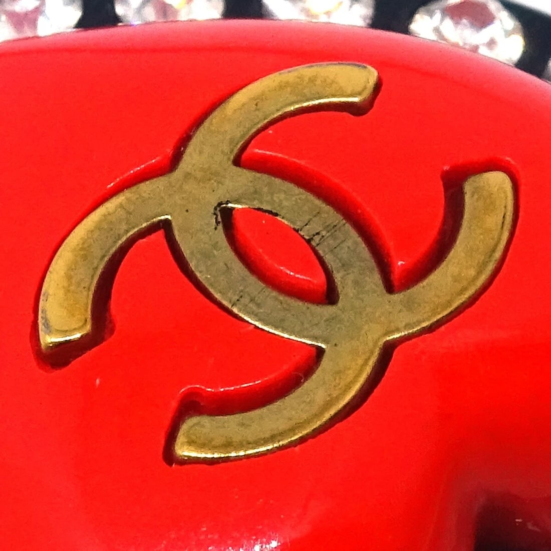 CHANEL RHINESTONE EARRINGS - 2