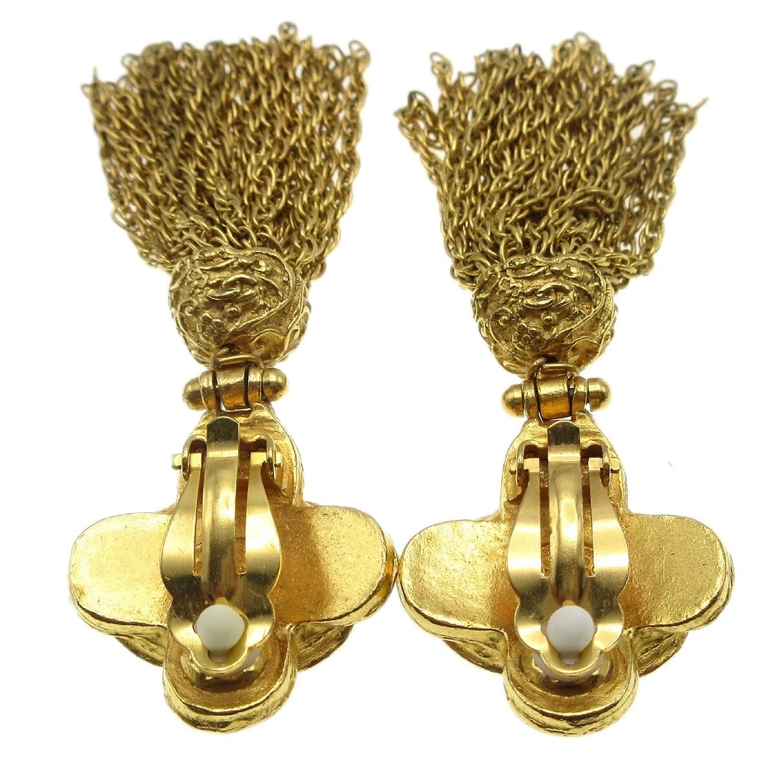 CHANEL EARRINGS GOLD - 2