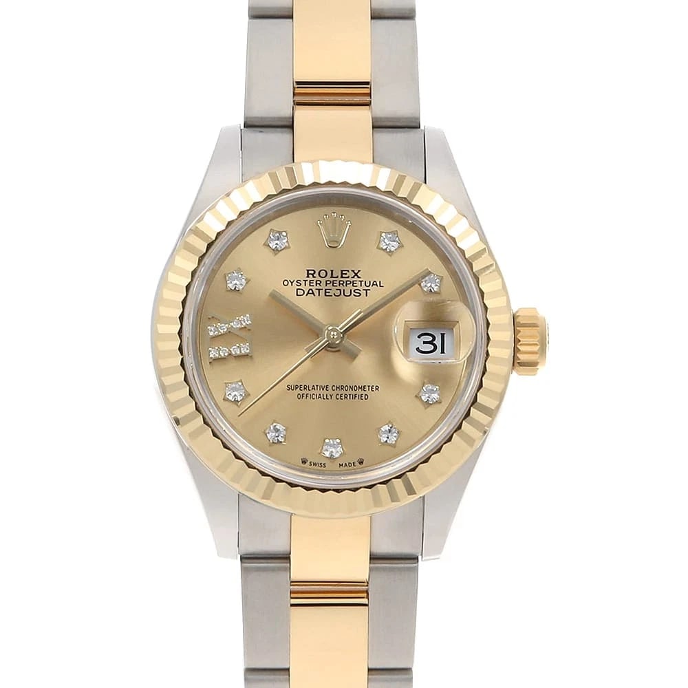 ROLEX DATEJUST STAR DIAMOND CHAMPAGNE ROW OYSTER WATCH: ROLEX Datejust Star Diamond Champagne row oyster Watch Brand: ROLEX Type: Wrist watch Material: Band Material Stainless Steel/Yellow Gold, Case Material Stainless Steel/Yellow Gold Color: Dial color C