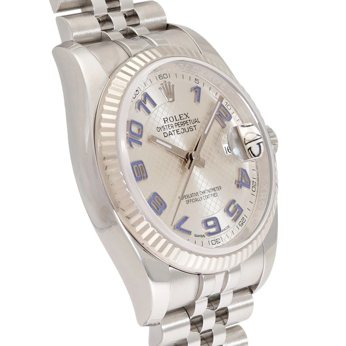 ROLEX DATEJUST SILVER/ARABIC DIAL WATCH - 2