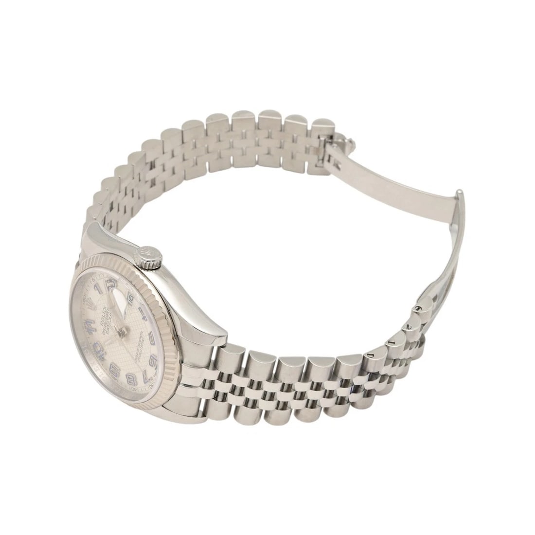 ROLEX DATEJUST SILVER/ARABIC DIAL WATCH - 3