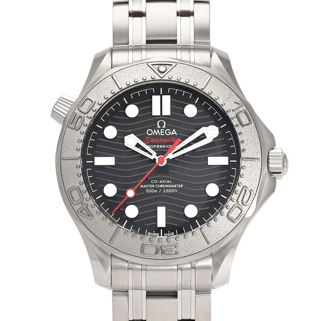 OMEGA SEAMASTER BLACK DIAL WATCH: OMEGA Seamaster black Dial Watch Brand: OMEGA Type: Wristwatch Material: SS Color: Dial color black Size: Bracelet size 21.0cm Case size: 42.0mm Accessories: None Accessories Notice: When p