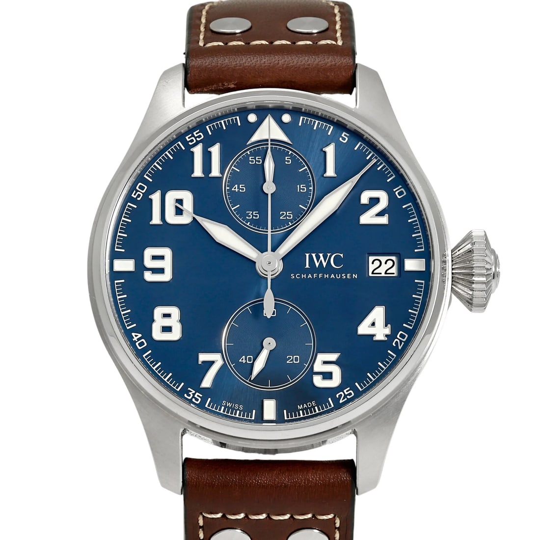 IWC BIG PILOT WATCH BLUE DIAL WATCH (1 of 3)