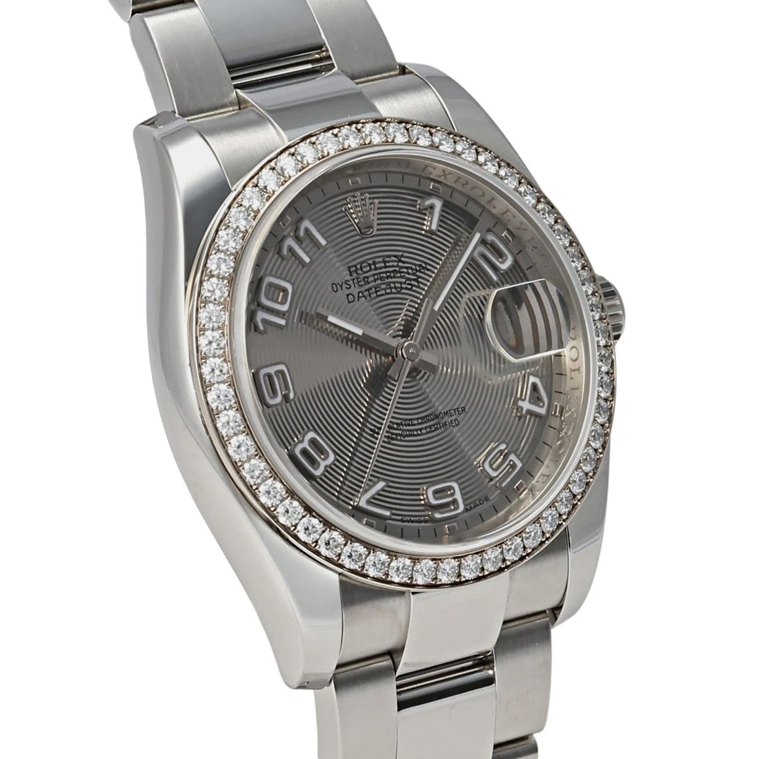 ROLEX DATEJUST SILVER/ARABIC DIAL WATCH - 2