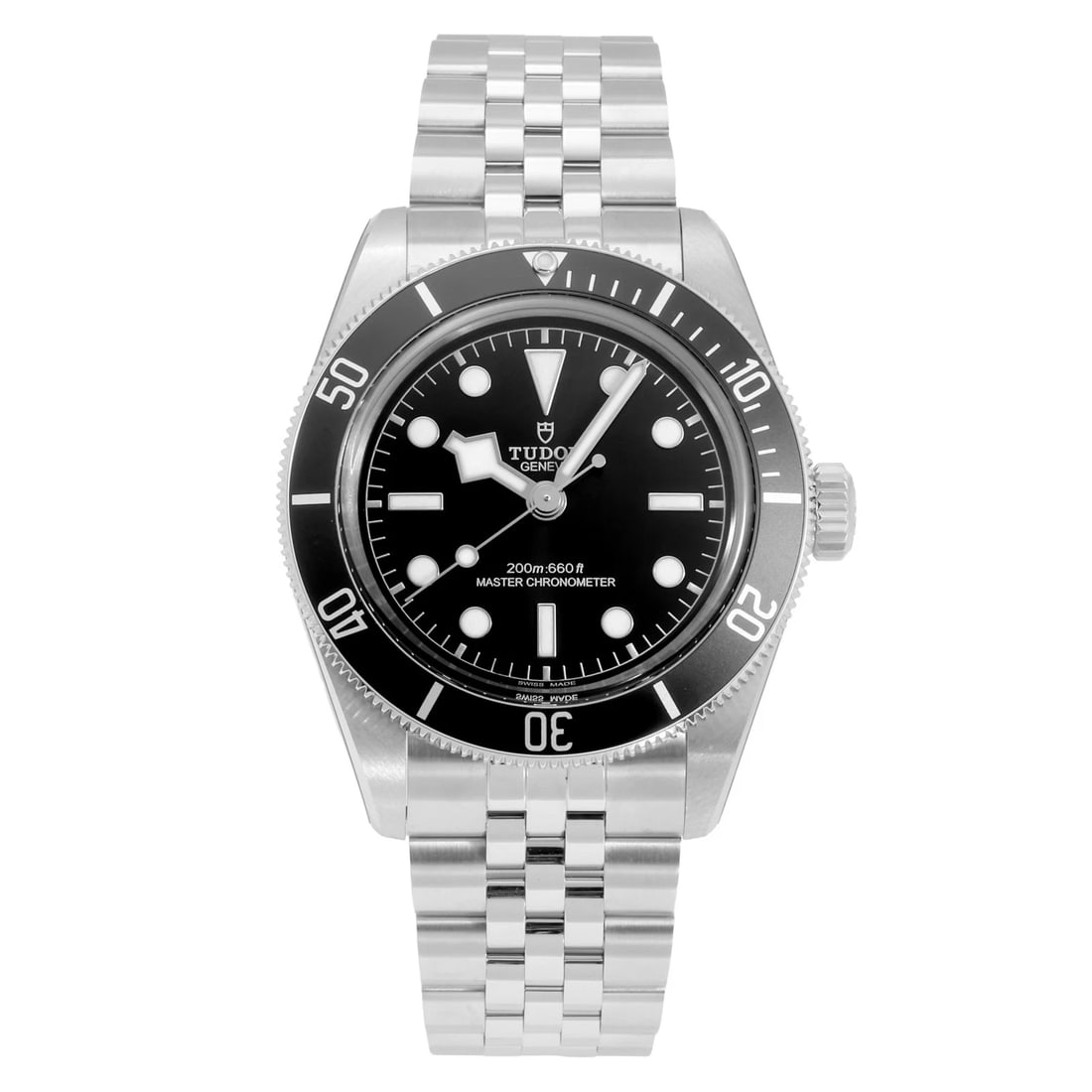 TUDOR BLACK BAY BLACK/DOT DIAL WATCH: Tudor Black bay black/dot Dial Watch Brand: Tudor Type: Wristwatch Material: SS Color: Dial color black/dot Size: Bracelet size 20.0cm Case size: 41.0mm Accessories: None Accessories Notic