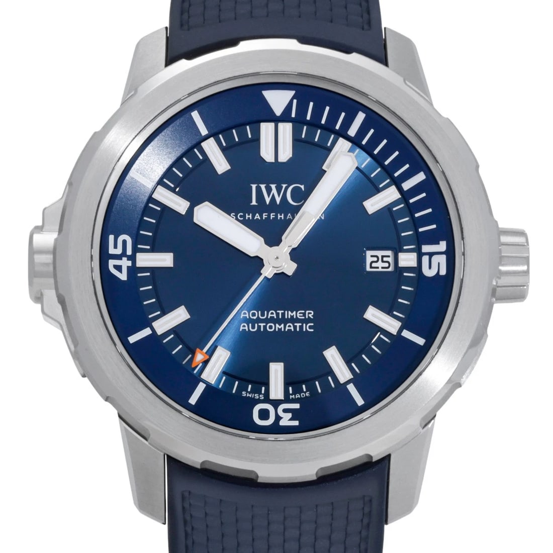 IWC AQUA TIMER AUTOMATIC BLUE DIAL WATCH - 2