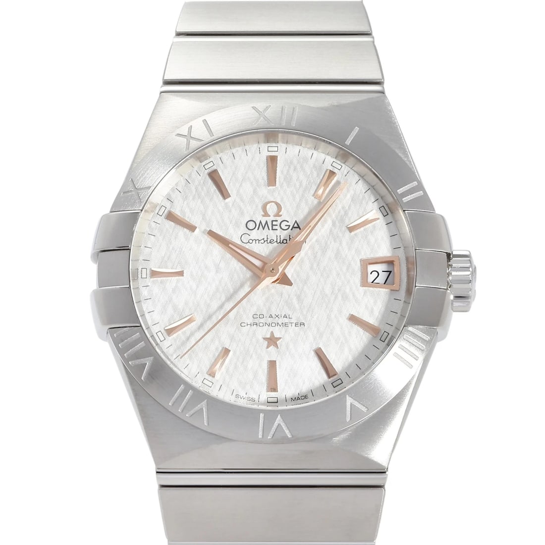 OMEGA CONSTELLATION CO-AXIAL CHRONOMETER SILVER DIAL WATCH (1 of 3)