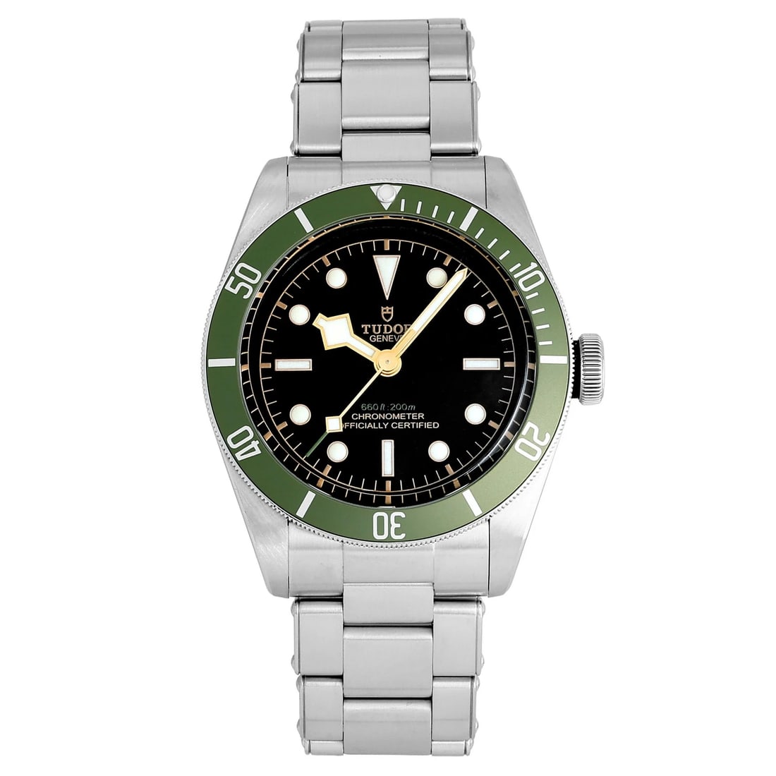 TUDOR BLACK BAY BLACK DIAL WATCH: Tudor Black bay black Dial Watch Brand: Tudor Type: Wristwatch Material: SS Color: Dial color black Size: Bracelet size 20.5cm Case size: 41.0mm Accessories: None Accessories Notice: When